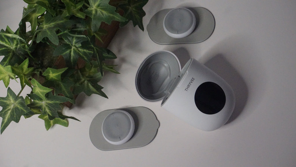 Thryvee portable massager with reusable hydrogel pads